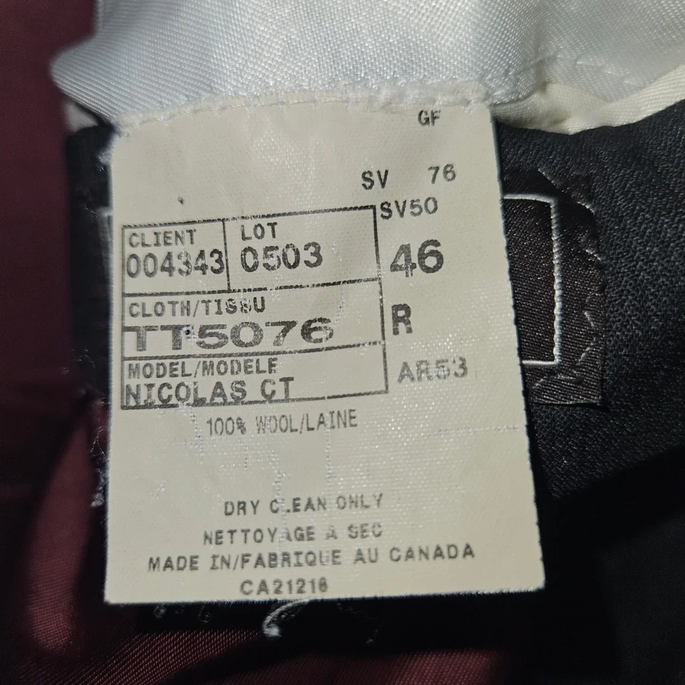 Jack Victor Exclusive Collection Marzotto Wool Blazer Jacket Grey Sz 46R